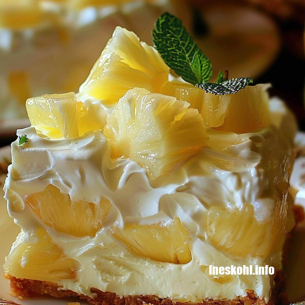 No Bake Pineapple Cream Dessert no-bake-pineapple-cream-dessert