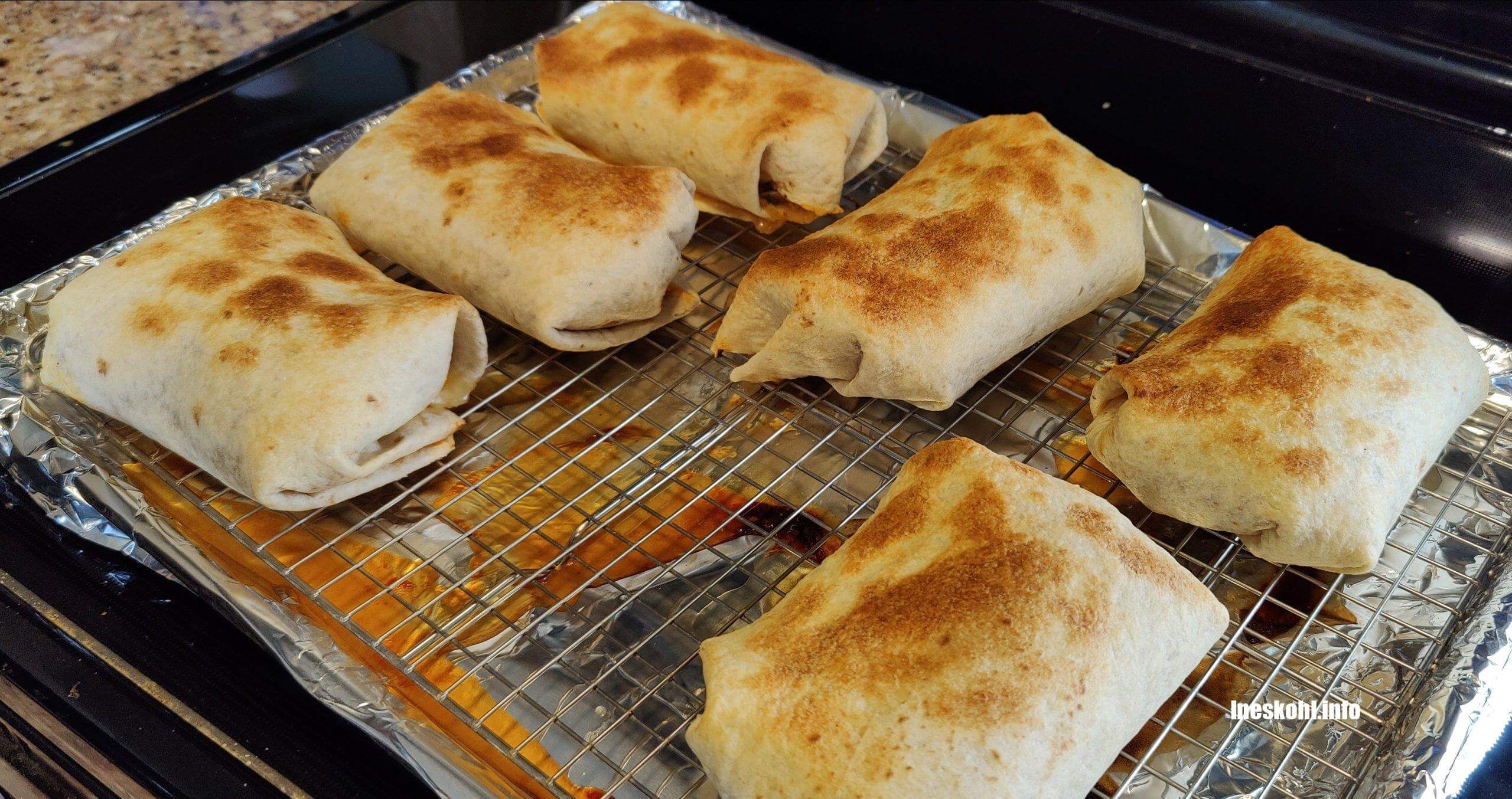 Oven-Fried Chicken Chimichangas Recipe