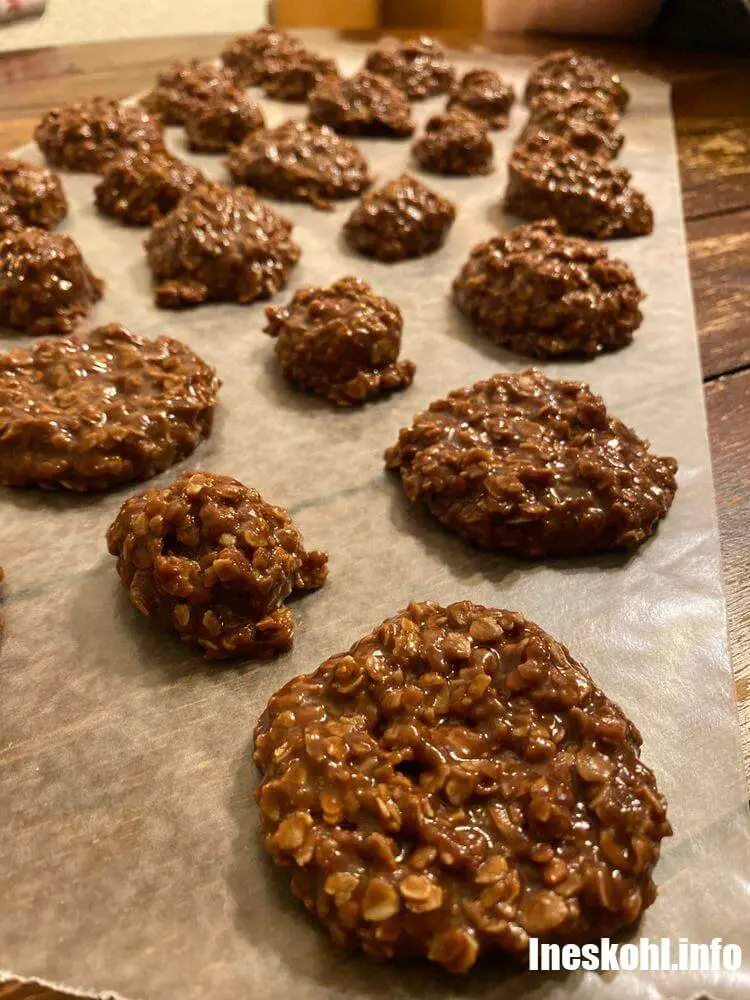 CHOCOLATE PEANUT BUTTER NO BAKE COOKIES