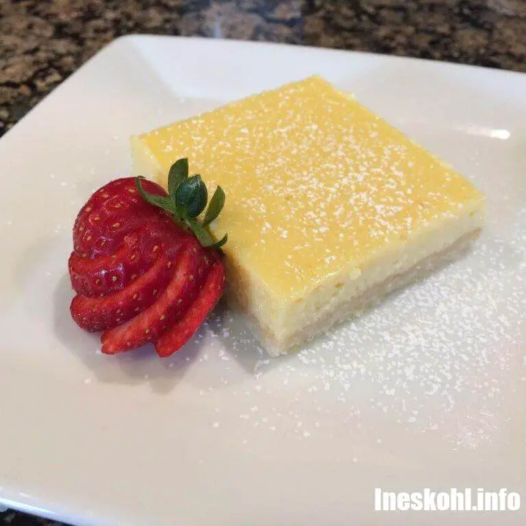 Creamy Lemon Squares Recipe Ineskohl Kitchen 1705