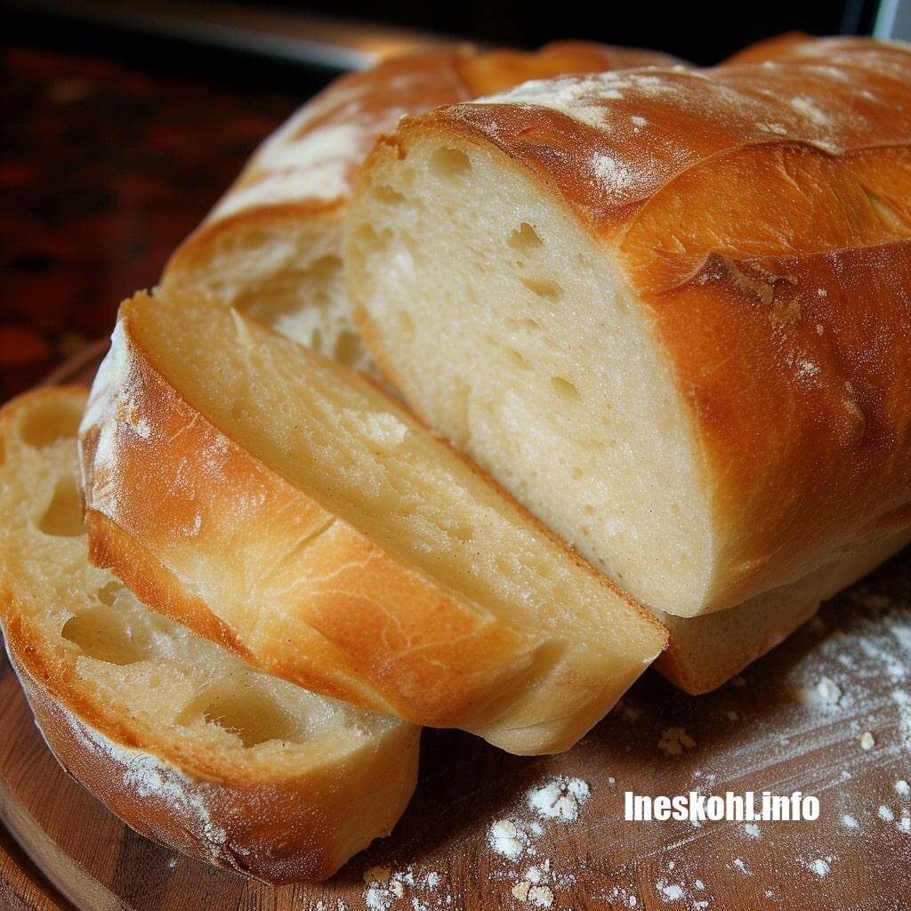 3 Ingredient Italian NO KNEAD BREAD | InesKohl Kitchen