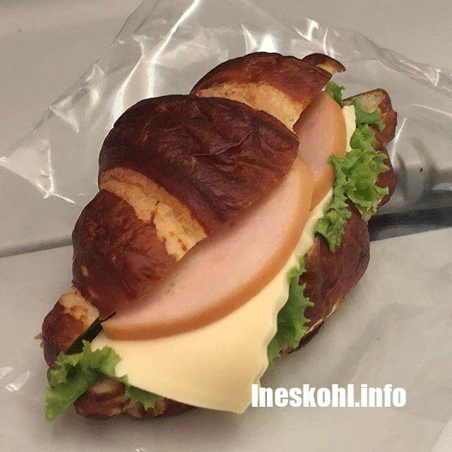 Ham and Cheese Pretzel Sandwich