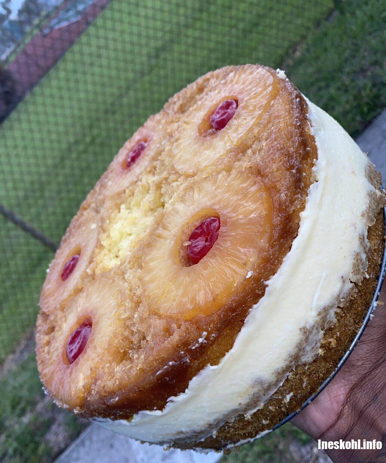 Pineapple UpsideDown Cheesecake InesKohl Kitchen