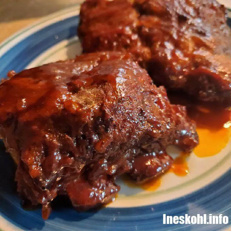 Slow Cooker Barbequed Beef Ribs Ineskohl Kitchen