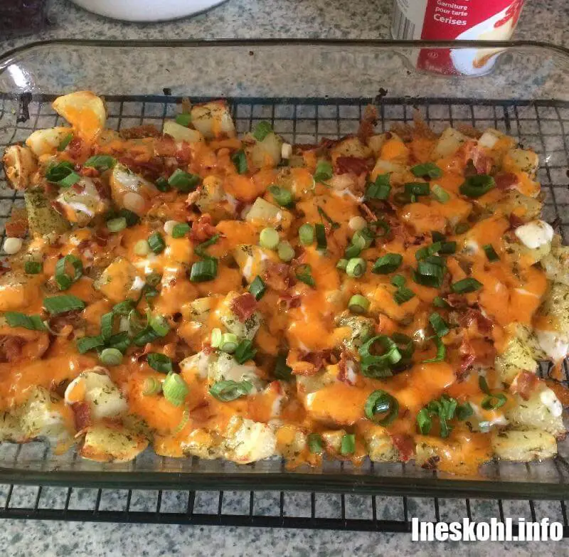 Slow Cooker Cheesy Bacon Ranch Potatoes Ineskohl Kitchen 7323